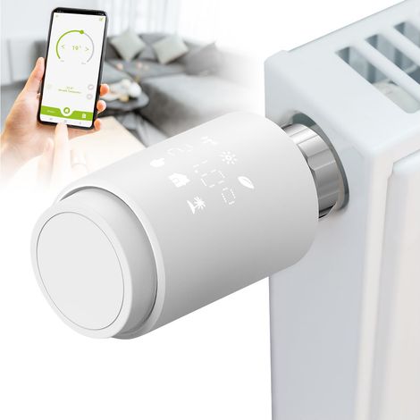 OLYMPIA HT-02Y THERMOSTAT INTELLIGENT WIFI THERMOSTAT DE RADIATEUR INTELLIGENT AVEC APPLICATION TUYA, ALEXA ET GOOGLE INSTAL