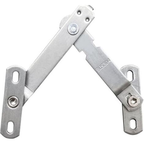Limiteur de fenêtre fin en acier inoxydable. Verrouillage de fenêtre pratique. Bloqueur de fenêtre Conservez l'intégrité de la fenêtre. Angles de fenêtre plus grands. Butée de fenêtre