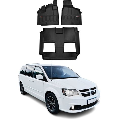 OMAC Tapis de Sol en Caoutchouc Compatible avec Dodge Grand Caravan 2008-2020 Noir Premium (1/5)