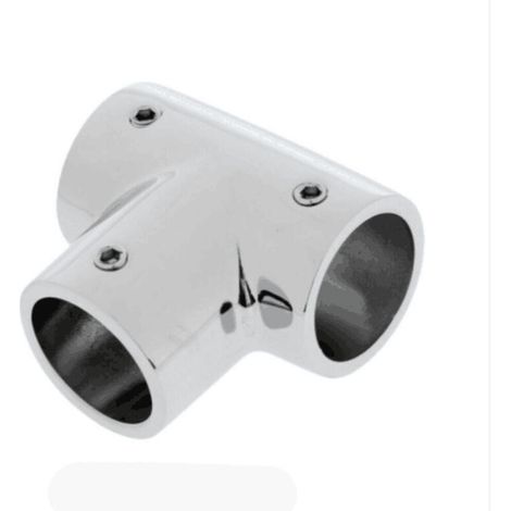 Raccord en T à 90° de 7/8 pouce, 22 mm, acier inoxydable 316 poli miroir, diamètre positif de 3 mm, raccord de tuyauterie en T à diamètre égal de 7/8 pouce, 22 mm, acier inoxydable 316 (1/3)