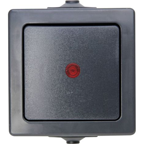 Kopp 566615003 Gamme d'interrupteurs pour pièce humide Nautic anthracite 1 pc(s)
