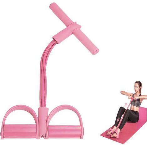Bandes de Résistance Multifonction Corde de Tension à 6 Tubes avec pédale Sit-Up Bodybuilding Expander Bandes OBJET DECORATIF SEXY (1/5)