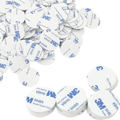 20 Stück dickes, weißes, 30 mm breites doppelseitiges Schaumstoffklebeband für Wände und Türen
