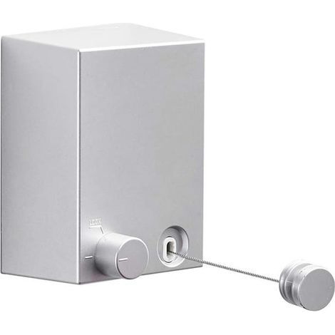 (Silver) Retractable clothesline without holes with an adjustable cord of 4.2 meters, suitable for outdoor use, balconies, etc. (1/5)