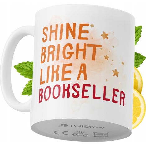 Lustige Kaffeetasse mit witzigem Textdesign für Buchhändler – ideal für Geburtstage, Namenstage und Feiertage. Hochwertige Tasse für besondere Anlässe, ob im Büro oder zu Hause. Farbe: Weiß, 330 ml.