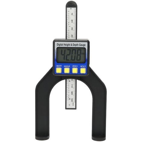 Medidor electrónico de altura y profundidad, pantalla digital, regla de carpintero, herramienta de medición de 0 a 80 mm. (1/5)