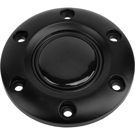 Tappo centrale per volante auto, pulsante clacson interno per 6 fori, nero -Crezuo