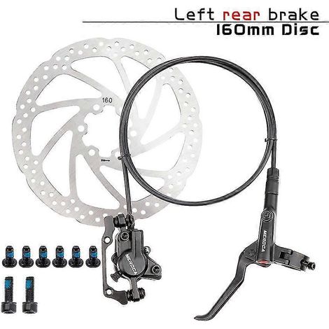 Frein à disque hydraulique pour VTT M8000, compatible VTT DH, AM et FR, avec étrier à pression d'huile, débattement 800/1400 mm – Arrière gauche et disque (1/5)