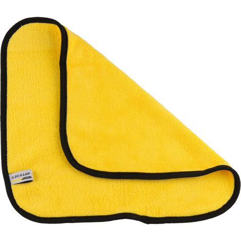Chiffon Microfibre 40x40cm 280gsm DUNLOP - Sans peluche & Sans Traces, durable et lavable en machine. (1/2)