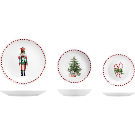 Boîte à musique Service de table Coupe 18 pièces, Porcelaine