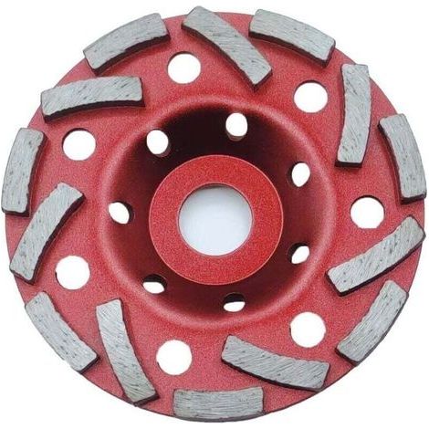 Lot de 2 Meule Diamantée 125 x 22,2 mm Double Rangée, Disque Diamant pour Béton, Pierre, Maçonnerie, Granit etc, Compatible avec meuleuses d'angle (1/4)