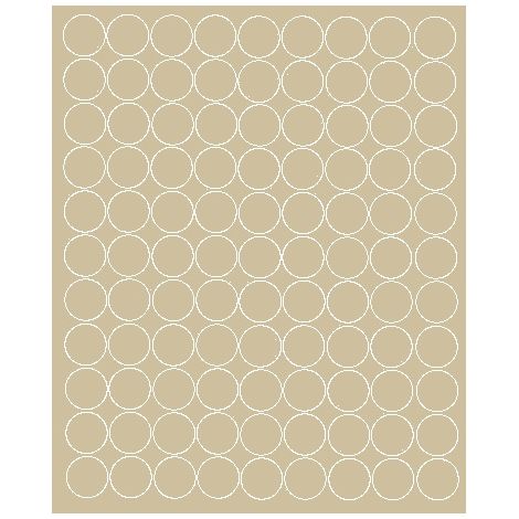 Pegatinas circulares de 2 cm, pegatinas circulares con puntos, 99 piezas, color beige mate.