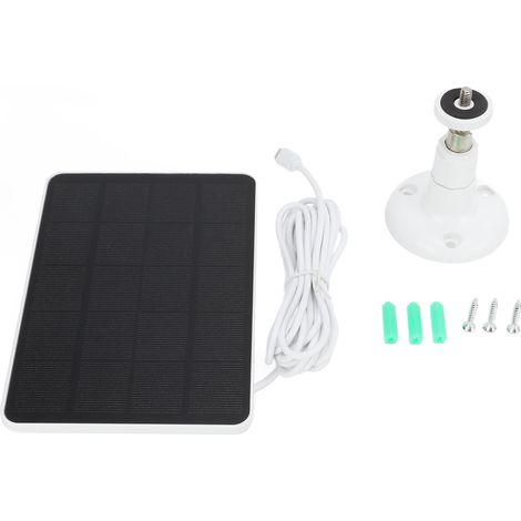 Panneau Solaire 5V 4W Silicium Monocristallin Chargeur Solaire Faible Consommation Blanc pour Surveillance de Sécurité (1/5)
