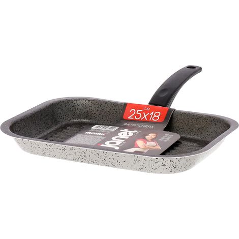 Mamù Bistecchiera Quadra, antiaderente, alluminio, PFOA free, antigraffio, Ø 25 cm, made in italy (1/5)