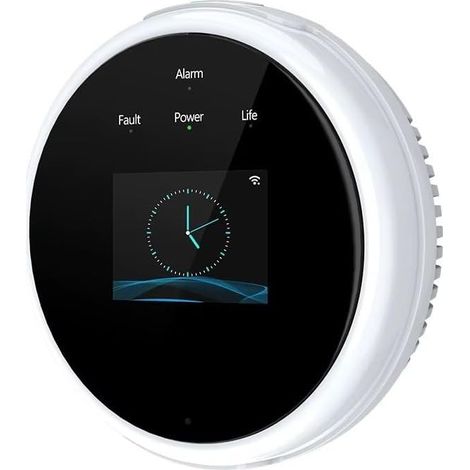 Erdgas-Alarmsensor für Tuya Smart WiFi, LCD-Digitalbildschirm, Gasleckdetektor, Gasmonitor, Ton-Licht-Alarm