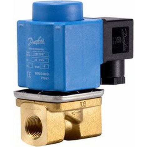 Electrovanne complète commande par membrane attelée 2/2 NF laiton série EV251B-032U538131 - Danfoss