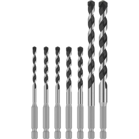 Bosch PRO HEX-5 Drill Bit Set 4x100 5x100 5x100 6x100 6x100 8x150 10x150mm 7pcs (1/5)