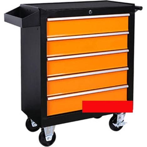 DA-25 5 tiroirs de Rangement boîte à Outils Chariot matériel d'atelier Mobile Multifonctionnel Auto Voiture réparation Maintenance boîte à Outils Armoire(D) (1/5)