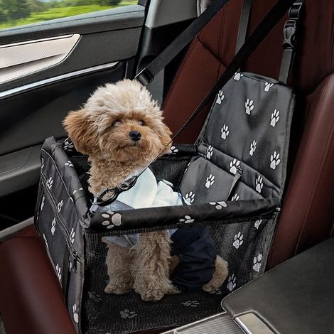Cestino per cani per auto, seggiolino per cani in auto, cestino per cani per auto, seggiolino per cani per auto, cestino per cani per il bagagliaio, cuscino per cani per auto (1/5)