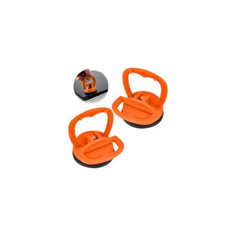 Set mit 2 robusten Saugnäpfen für Handy- und Computerbildschirme, kompatibel mit iPad, iMac, MacBook, Tablets, Laptops, iPhone, Samsung, Huawei usw. - Crezuo