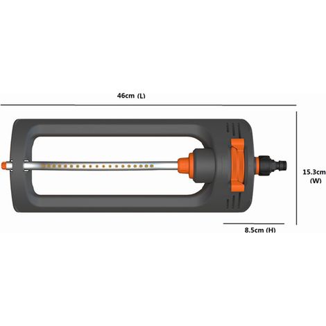 Arroseur automatique oscillant à 19 trous pour pelouses, jardins et terrasses (1/4)