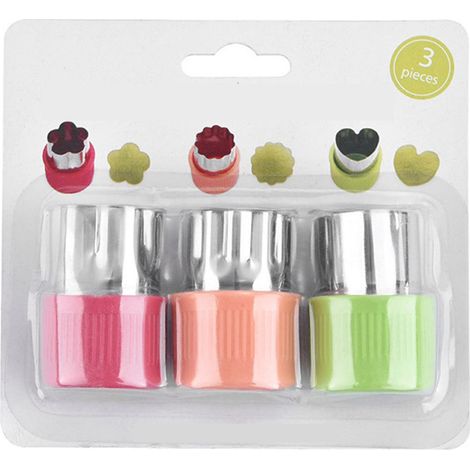 Set di 3 tagliabiscotti in acciaio inox, versatile, riutilizzabile, efficiente e innovativo, ideale per biscotti, verdure e frutta. (1/5)