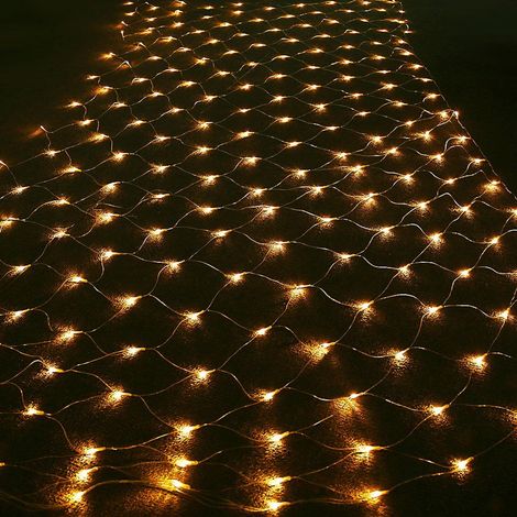 Luces De Malla Navideña - 96 Led - 1,5 X 1,5 M - 8 Modos - Para Exterior - Decoración Festiva (1/4)