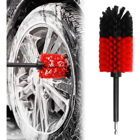 Brosse de Nettoyage pour Jante Efficace, 1/4" Brosses pour Perceuse (1/5)