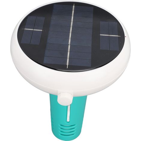 Ioniseur solaire flottant pour piscine avec contrôle intelligent du pH, de l'ORP et du sel, et traitement du chlore pour les zones de baignade (solution d'étalonnage incluse). (1/5)