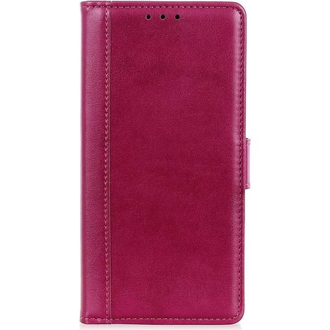 Étui portefeuille pour Nokia X10 - Motif grain - Rouge - Coque avec porte-cartes (1/5)
