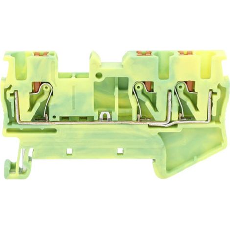 TRU COMPONENTS TC-JPT2.5-TW-PE Borne de passage 5.2 mm connexion rapide 0.2 mm² 2.5 mm² vert standar (1/2)