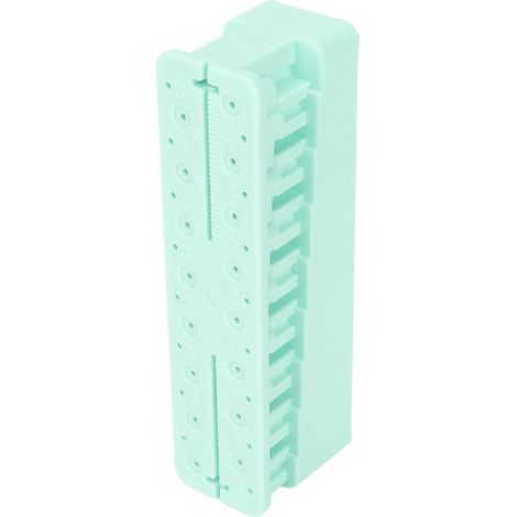 Support d'instruments dentaires, porte-endodontie autoclavable, organisateur de fraises et limes, vert clair, étui de rangement pour cabinet dentaire (1/5)