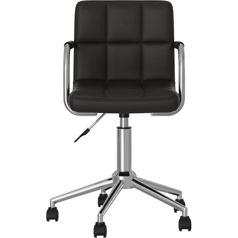 Maison Exclusive - Chaise pivotante de salle à manger Noir Similicuir (1/5)