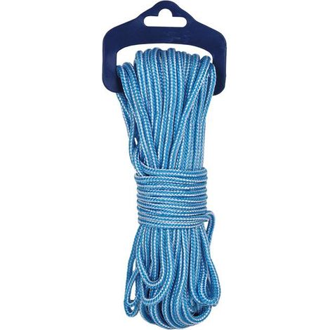 Blíster Madeja Cordon Poli 5mm 25m blanco/Azul