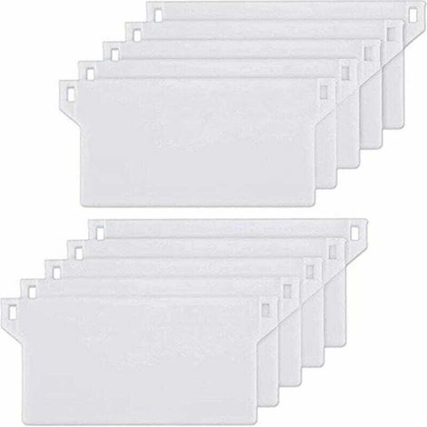Plaques de poids pour stores verticaux et californiens – Lot de 10 pièces blanches, 127 mm, en plastique rigide (1/5)