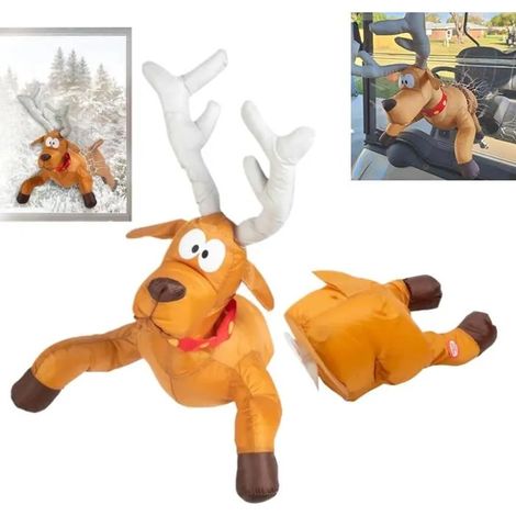 ANIMAUX DE NOEL Décorations Portes Animées Noël Père Noël Renne,Décoration Festive De Maison avec Père Et Renne Crashed,Décor (1/5)