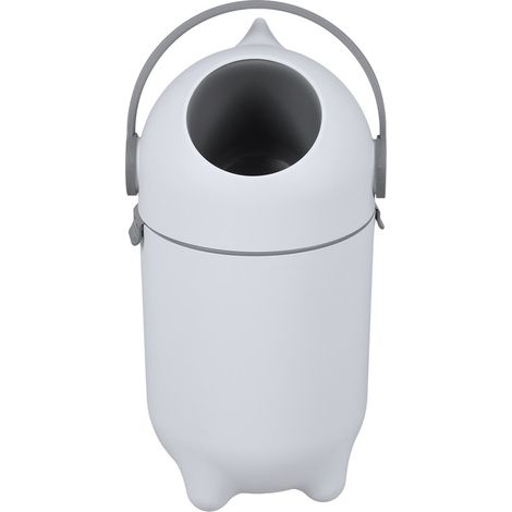 FLASIDU - Poubelle automatique - Poubelle en plastique hermétique - Capacité de 15 litres - Conception hermétique anti-odeurs - Dimensions : 27 × 27 × 50 cm (1/5)