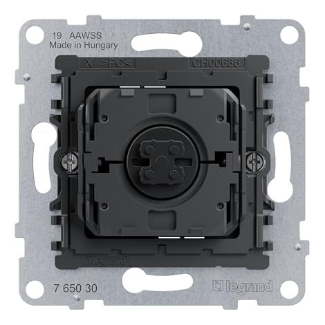 LEGRAND, SEANO 765030 BOUTON POUSSOIR POUR VOLET ROULANT À 3 BOUTONS POUR CONNEXION DIRECTE AUX MOTEURS DE VOLET ROULANT