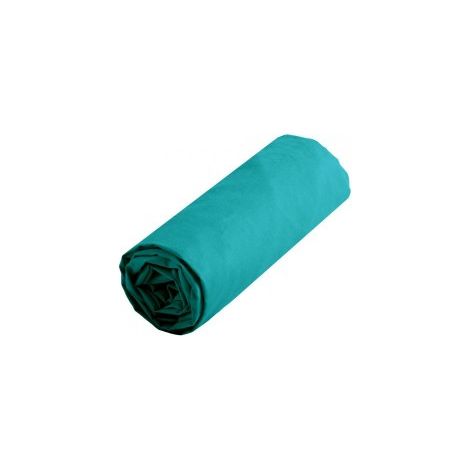 Drap housse uni 140 x 190 cm - Bleu Canard (1/3)