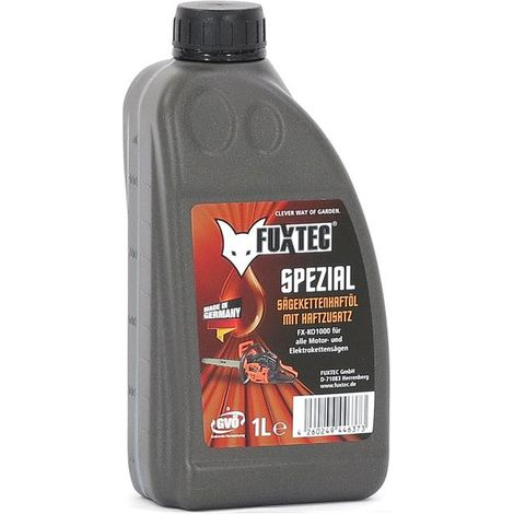 Huile de chaîne tronçonneuse - 1 L - FUXTEC - avec additif adhésif