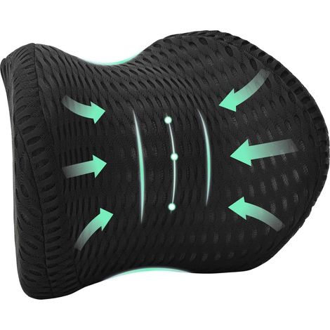 Coussin cervical Noir Mousse à mémoire de forme
