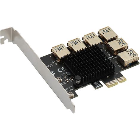 PCI-Express 16x-Steckplatz-Riserkarte PCI-E 1x auf externen 16x-PCI-e-USB-3.0-Adapter (1/5)