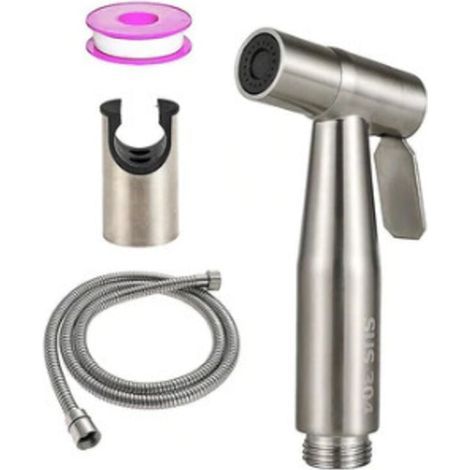 Duschset für Wohnmobile mit gebürstetem Nickel, Hochdruckreinigerdüse, Toilettensprühvorrichtung (1/3)