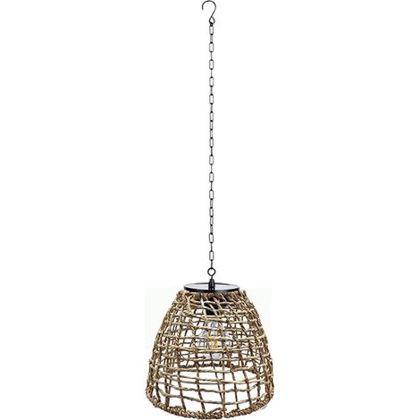 Lámparas colgantes solares para uso exterior, ideales para patios, jardines, pérgolas, iluminación de árboles y como elemento decorativo. (1/5)