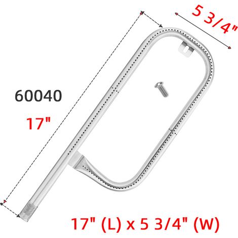 Barbecue à gaz Weber 60040 de 43 cm (17 pouces) en acier inoxydable, compatible avec les modèles Q100/120/1000/1200 (1/5)