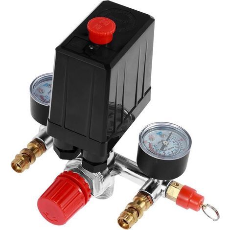 Régulateur de pression pour compresseurs d'air - Pressostat de compresseur - Max. 12 bar (1/5)