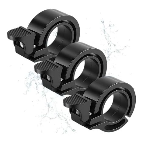 Campanelli per bicicletta, clacson per bicicletta per bambini e adulti, campanello mini, alluminio, campanello elettrico, per manubri da 22 mm, MTB, accessorio per monopattino (1/3)