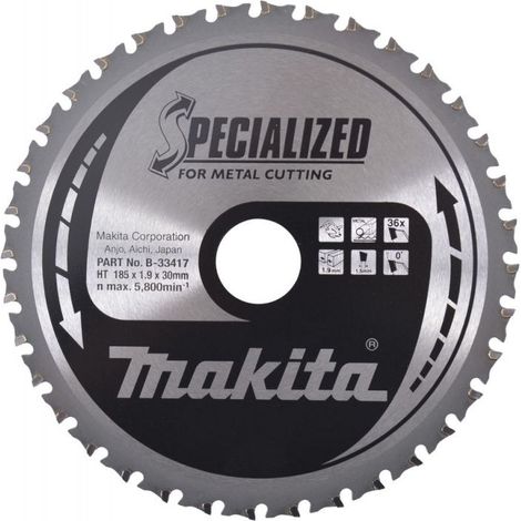 KLINGE MAKITA B-33417 Ø185 LOCH 30 MM 36 ZÄHNE