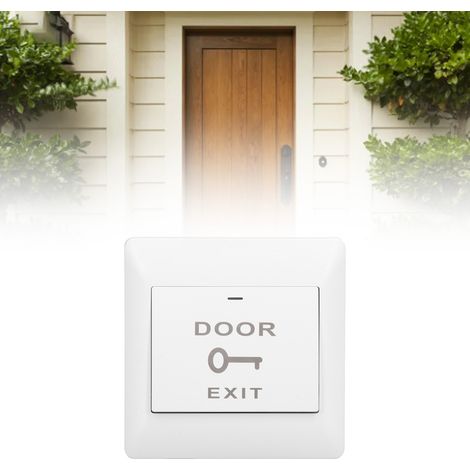 Panneau de contrôle d'accès intelligent Tuya avec bouton de sortie à réinitialisation automatique, ouverture de porte vocale intelligente à distance via application (12V) (1/5)