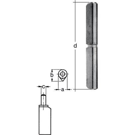 Profilrolle Band-L.100mm STA blk Stift-Ø 8mm GAH (1/2)